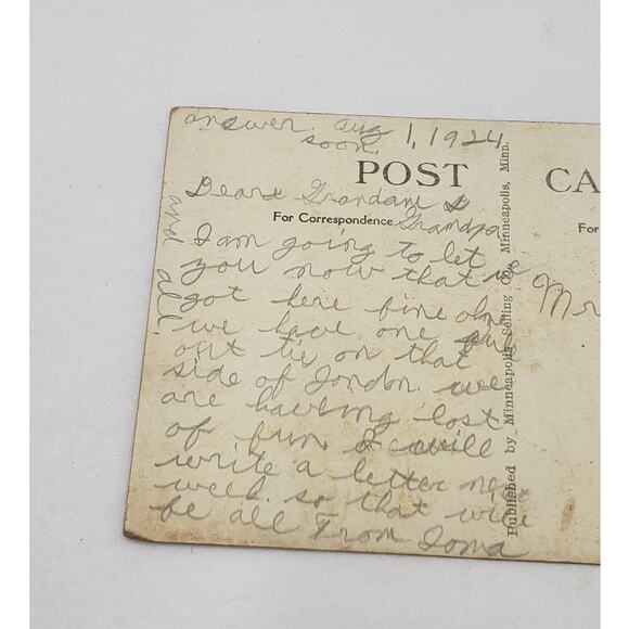 c1924 Refrectory, Minnehaha, Minneapolis, Minnesota 106 Vintage Postcard - Picture 3 of 13